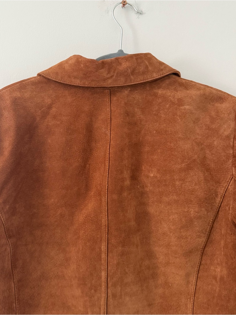 Vintage Style & Co. Collection Women's Chestnut Brown Suede Button Jacket - Picture 6 of 9